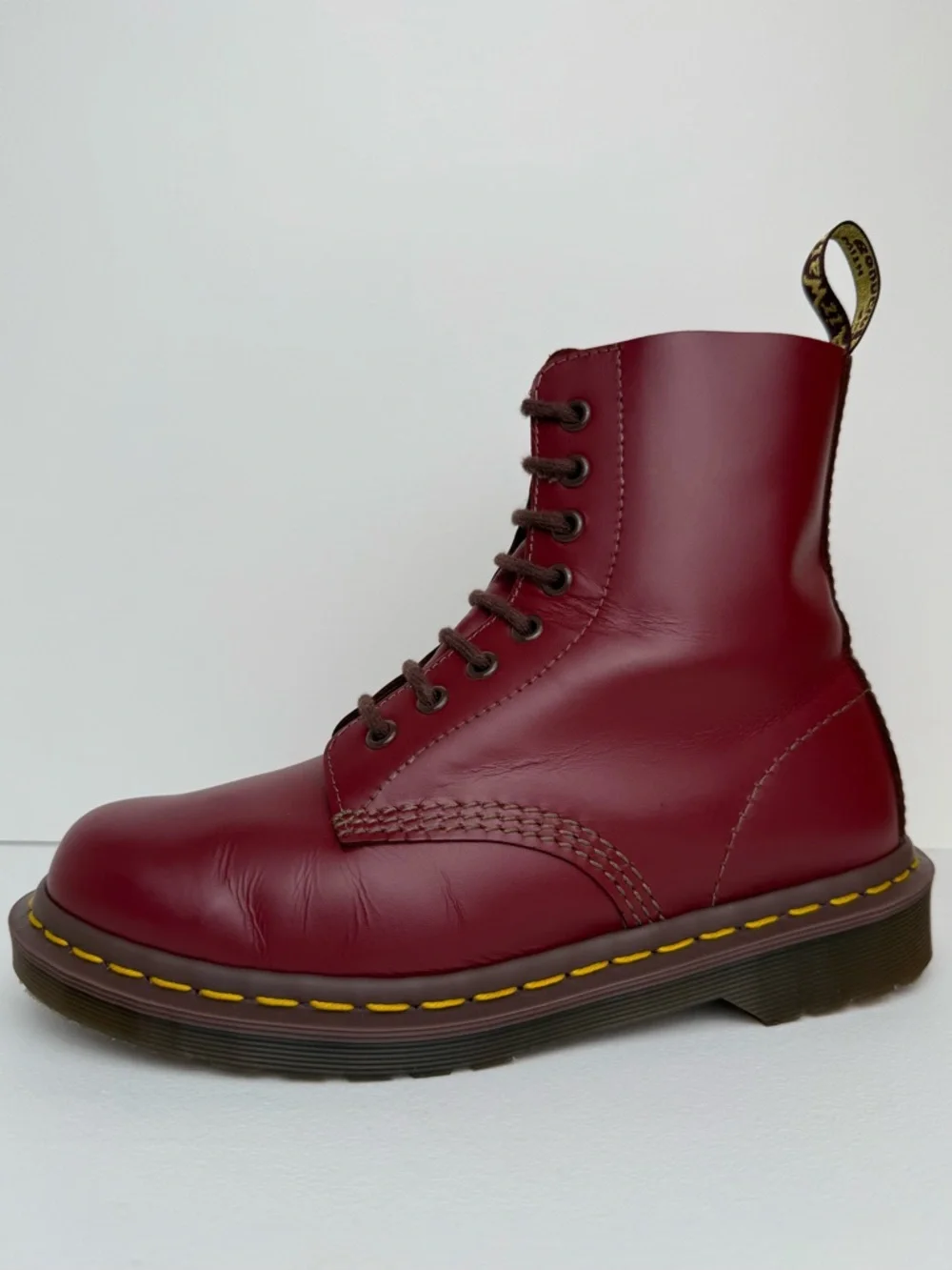 Dr. Martens Oxblood Red MIE Quilon Leather 1460 Lace Up 8  display picture 2